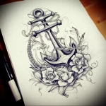 Tattoo Anchor Sketches - 10.12.2023 tattoovalue.net 166