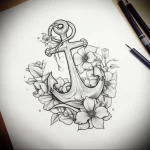 Tattoo Anchor Sketches - 10.12.2023 tattoovalue.net 224