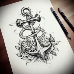 Tattoo Anchor Sketches - 10.12.2023 tattoovalue.net 274