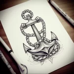 Tattoo Anchor Sketches - 10.12.2023 tattoovalue.net 366