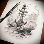 Tattoo Anchor Sketches - 10.12.2023 tattoovalue.net 494
