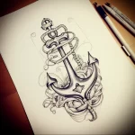 Tattoo Anchor Sketches - 10.12.2023 tattoovalue.net 501