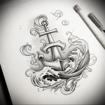 Tattoo Anchor Sketches - 10.12.2023 tattoovalue.net 560