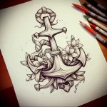 Tattoo Anchor Sketches - 10.12.2023 tattoovalue.net 564