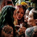 What are the best ink colors for tattoos - A group of women with various colorful tattoos shari edb c ee bceee - 030124 tattoovalue.net 053