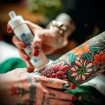 What are the best ink colors for tattoos - A person applying aftercare products to a new color cfcac d bf ba db - 030124 tattoovalue.net 089