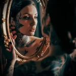 What are the best ink colors for tattoos - A person looking at their skin in a mirror imagining aef cd d ba edddfbc - 030124 tattoovalue.net 111