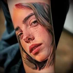 What are the best ink colors for tattoos - A portrait tattoo in realistic color on someones arm cfad bb ace edbb _1_2 - 030124 tattoovalue.net 162