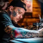 What are the best ink colors for tattoos - A tattoo artist working with advanced equipment for edebdb b a ab aaeee _1 - 030124 tattoovalue.net 201