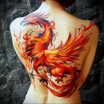 What are the best ink colors for tattoos - A woman showing off a large vibrant phoenix tattoo o affcb ef c cfc faebbbdd - 030124 tattoovalue.net 260