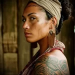 What are the best ink colors for tattoos - A woman with a tattoo representing her cultural heri bfda e f cddd - 030124 tattoovalue.net 299
