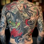 What are the best ink colors for tattoos - An impressive full back tattoo with a mix of colors e cea f acf _1_2 - 030124 tattoovalue.net 319