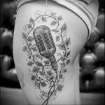 tattoo drawing about radio - Realistic tattoo design of a radio microphone intert deb dd be cbffc - 130224 tattoovalue.net 130