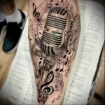 tattoo drawing about radio - Realistic tattoo sketch featuring a retro microphone aaadde ce aa badbb - 130224 tattoovalue.net 192