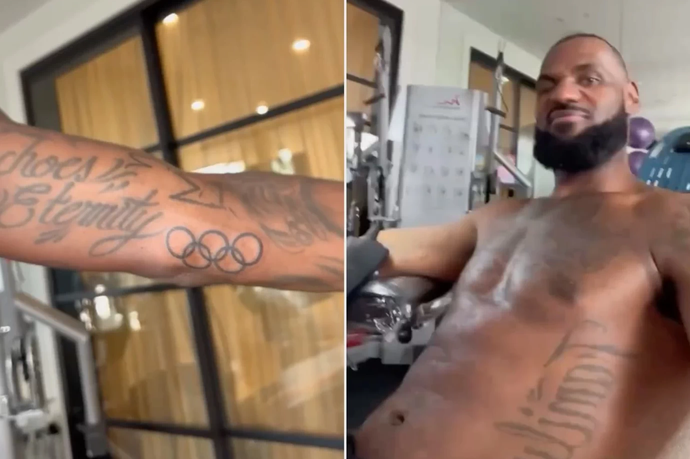 LeBron James Gets Olympic Rings Tattoo After 2024 Victory in Paris - 250924 tattoovalue.net 01