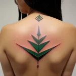 Aloe tattoo design with geometric shapes and sharp lines tatufoto.com 001