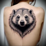 Badger Tattoo №006 - tattoovalue.net 03102024