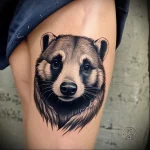 Badger Tattoo №019 - tattoovalue.net 03102024