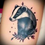 Badger Tattoo №038 - tattoovalue.net 03102024