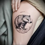 Badger Tattoo №071 - tattoovalue.net 03102024