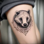 Badger Tattoo №073 - tattoovalue.net 03102024