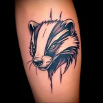 Badger Tattoo №077 - tattoovalue.net 03102024