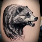 Badger Tattoo №088 - tattoovalue.net 03102024