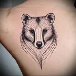 Badger Tattoo №091 - tattoovalue.net 03102024