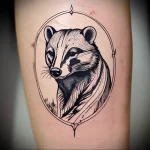 Badger Tattoo №094 - tattoovalue.net 03102024