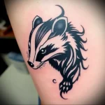 Badger Tattoo №097 - tattoovalue.net 03102024