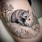 Badger Tattoo №101 - tattoovalue.net 03102024