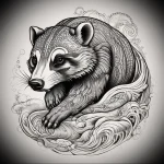 Badger Tattoo №102 - tattoovalue.net 03102024