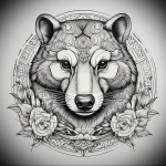 Badger Tattoo №103 - tattoovalue.net 03102024