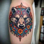 Badger Tattoo №110 - tattoovalue.net 03102024