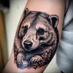 Badger Tattoo №114 - tattoovalue.net 03102024