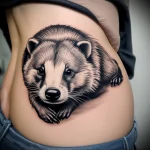 Badger Tattoo №120 - tattoovalue.net 03102024