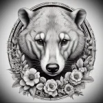 Badger Tattoo №122 - tattoovalue.net 03102024