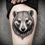 Badger Tattoo №123 - tattoovalue.net 03102024