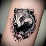 Badger Tattoo №125 - tattoovalue.net 03102024