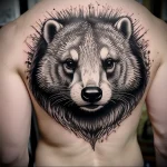 Badger Tattoo №126 - tattoovalue.net 03102024