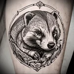 Badger Tattoo №129 - tattoovalue.net 03102024