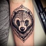 Badger Tattoo №130 - tattoovalue.net 03102024