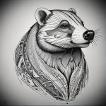 Badger Tattoo №131 - tattoovalue.net 03102024