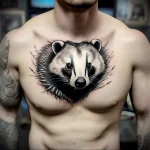 Badger Tattoo №136 - tattoovalue.net 03102024