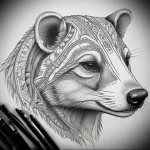 Badger Tattoo №139 - tattoovalue.net 03102024