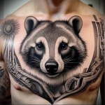 Badger Tattoo №140 - tattoovalue.net 03102024