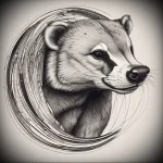 Badger Tattoo №146 - tattoovalue.net 03102024