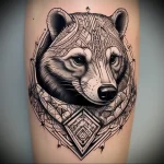 Badger Tattoo №149 - tattoovalue.net 03102024