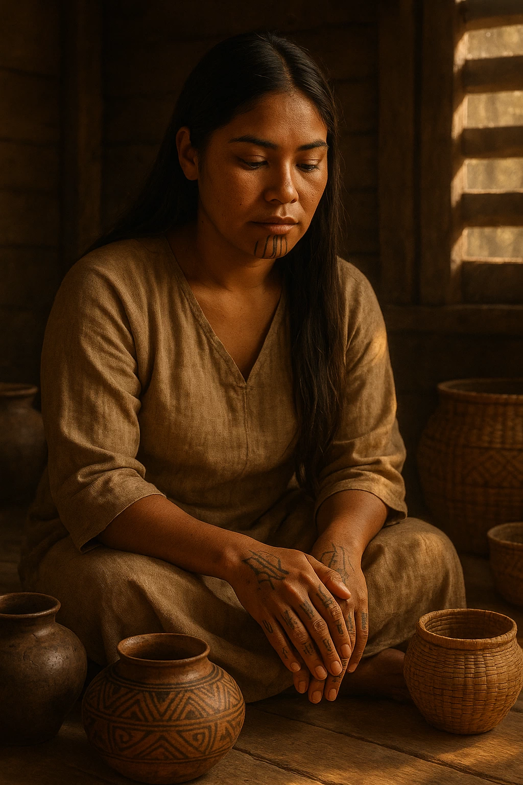 Native women revive ancient inchunwa facial tattoos №03 - tattoovalue.net