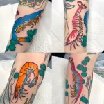 Shrimp Tattoo for National Shrimp Day – May 10 №03 - tattoovalue.net